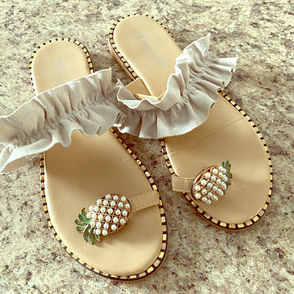 Pineapple Flip Flops